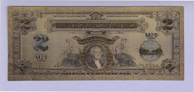 USA 1 Dollar Lebanon UNC kullattu (muoviseteli)