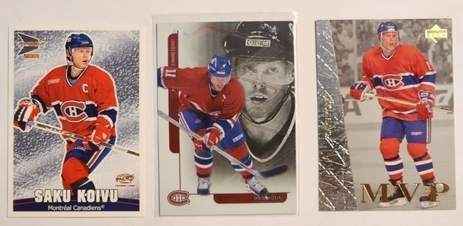 Saku Koivu Jääkiekkokortit  3in1