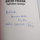 Reijo Frank : Reijo Frank : työväen laulaja (signeerattu,... - pikkukuva 3