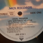 Legal Weapon – Life Sentence To Love lp - pikkukuva 3