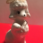 Vanha, keramiikka KOIRA koriste-esine, pieni - pikkukuva 1
