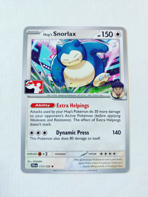 Hop's Snorlax - Prize Pack Series 8