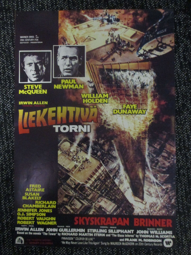 Liekehtivä torni (1974) - vanha elokuvajuliste