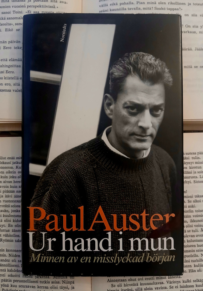 Paul Auster - Ur hand i mun  (inbunden bok)