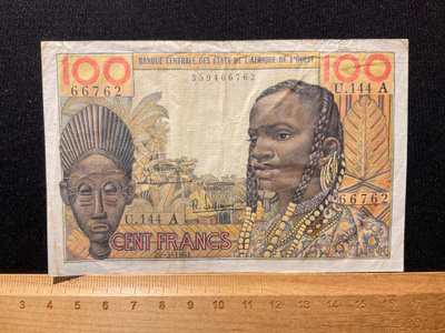 West African States 100 Francs 20.3.1961, Sig.2
