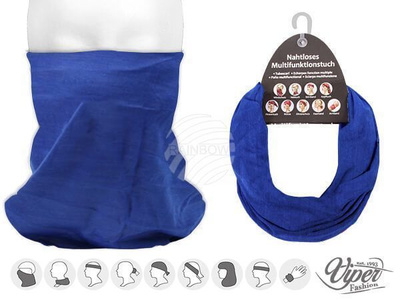 Viper Fashion 9in1 Mikrokuitukangas Putkihuivi, sininen UUSI