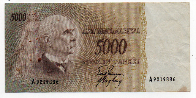 5000 Markkaa 1955  A-sarjaa