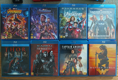 Marvel/Dc bluray bundle