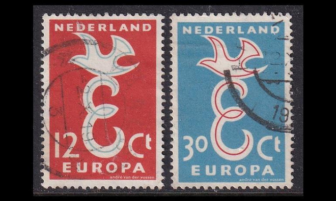 Alankomaat 718-9 o Europa (1958)