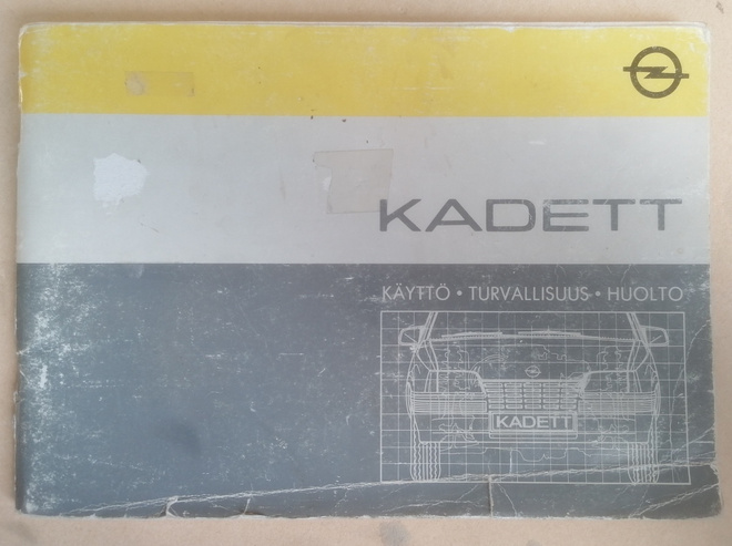 1985 Opel Kadet ohjekirja