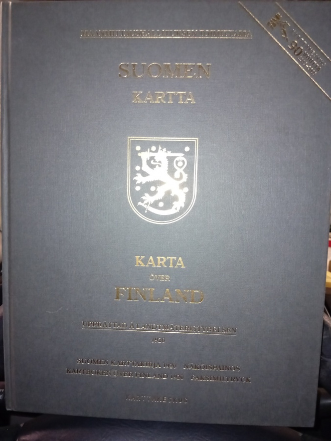 Näköispainos SUOMEN KARTTA 1920 ( SIS POSTIKULU  )