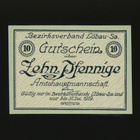 Saksa Notgeld 10 Pfennig, Löbau 1918 - pikkukuva 1