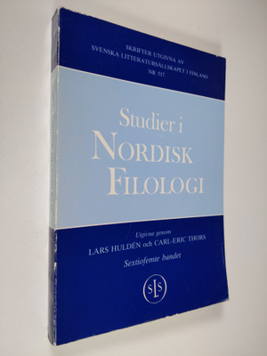 Lars (toim.) Hulden : Studier i Nordisk Filologi 65: Fest...
