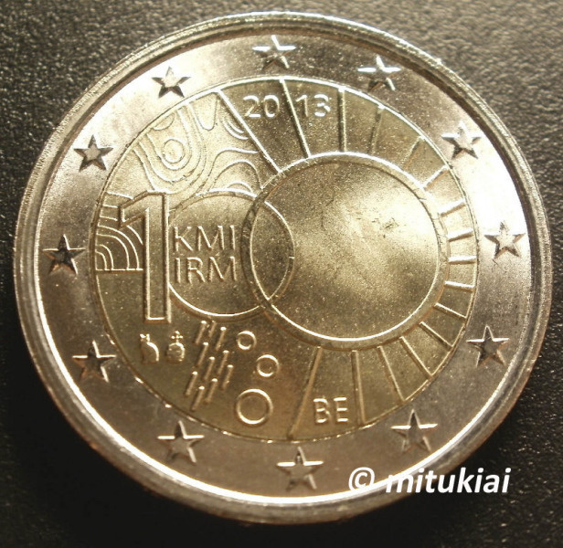 Belgia 2 euro 2013 Meteorologian instituutti 100 v. UNC
