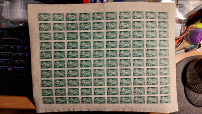 1945 Urheilumerkkejä 1mk+50p arkki **