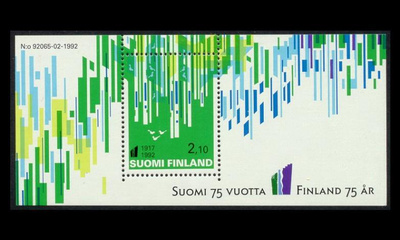 1183BL9 ** Suomi 75 vuotta (1992)