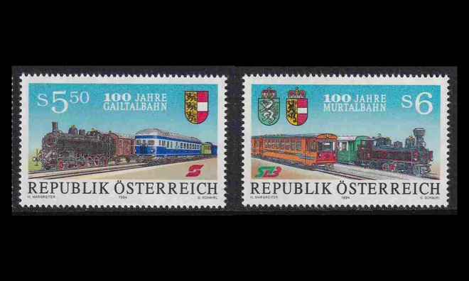 Itävalta 2130-1 ** Murtalin rautatie 100v (1994)