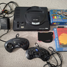 Sega Mega Drive + 2 ohjainta + peli - pikkukuva 1