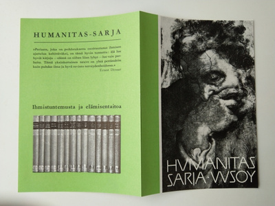 Mainoskirjanmerkki Humanitas sarja WSOY