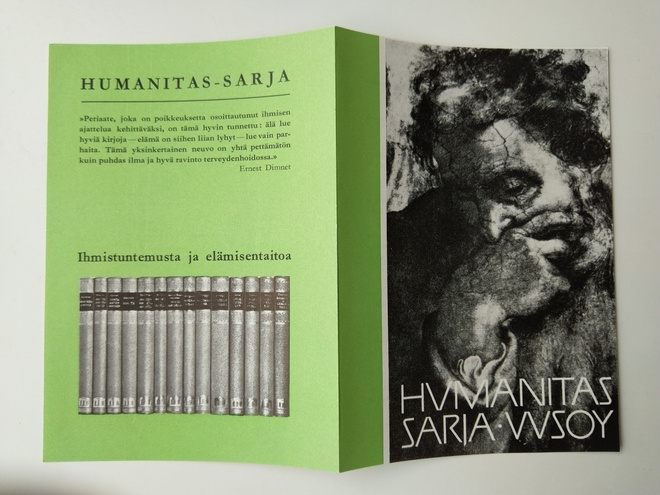 Mainoskirjanmerkki Humanitas sarja WSOY
