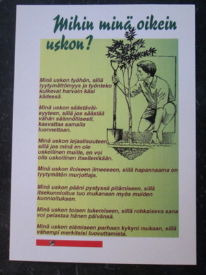 KULKEMATON POSITIIVARIT MARKKA-AJALTA