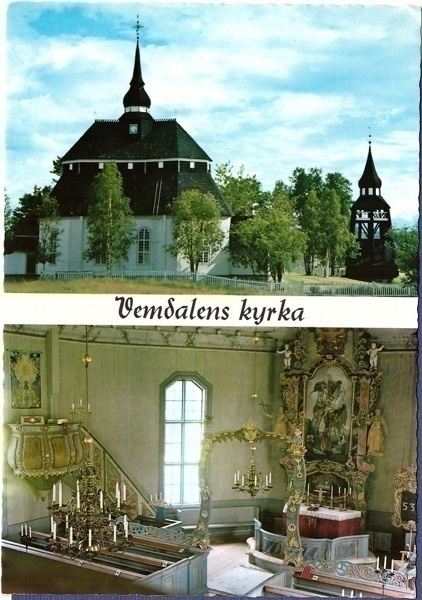 Vemdalens kyrka och klockstapel, Ruotsi