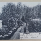 Kuhmoinen, rantatie, riukuaitaa ja veräjä, p. 1909 - pikkukuva 1