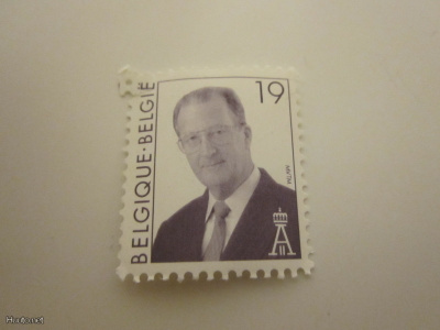 Postimerkki Belgiasta, käyttämätön