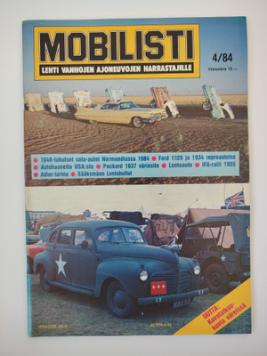 Mobilisti-lehti 4/84 - Vanhojen ajoneuvojen harrastajille