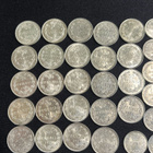Erä hopeisia 25p ja 50p kolikoita - pikkukuva 2