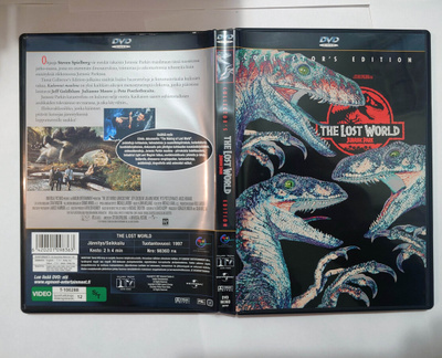 Jurassic Park 2 The Lost World DVD suomi