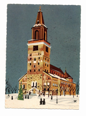 Turku: Tuomiokirkko  (piirroskortti)