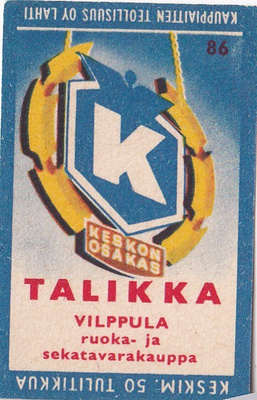 Vilppula, Talikka  , Kesko 86  7/11
